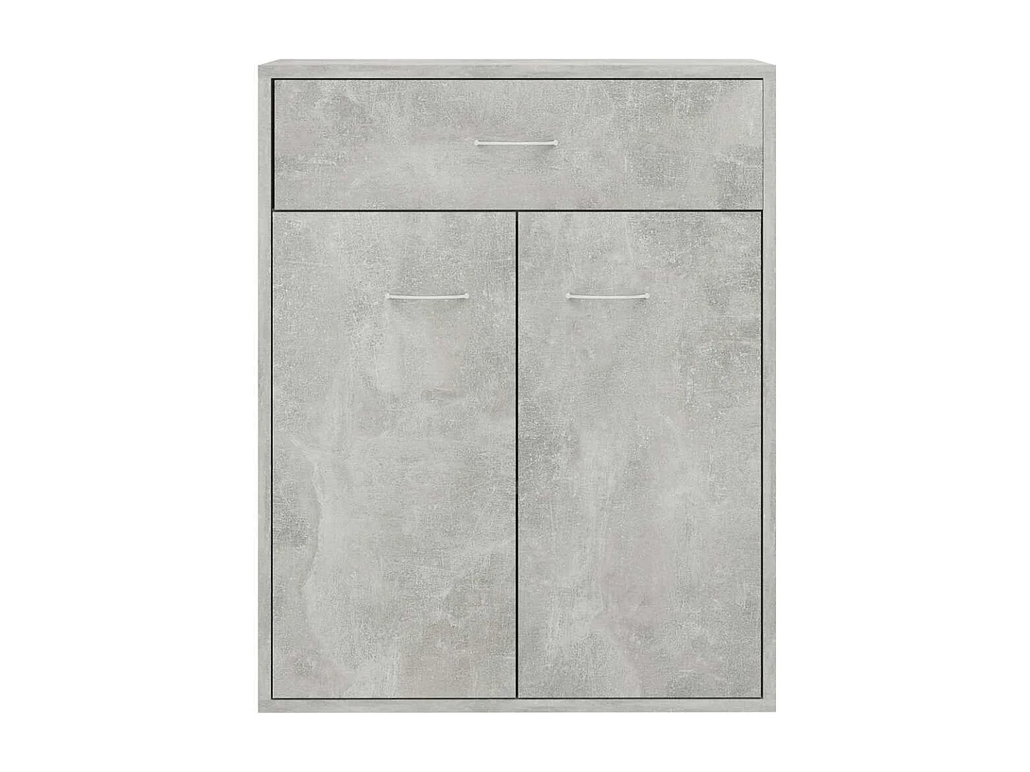 Credenza Grigio Cemento 60x30x75 cm in Legno Multistrato