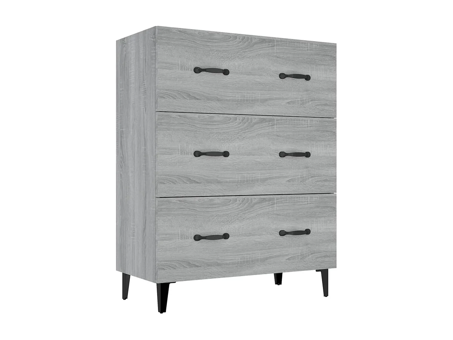 Buffet sonoma gris 69,5x34x90 cm bois d'ingénierie