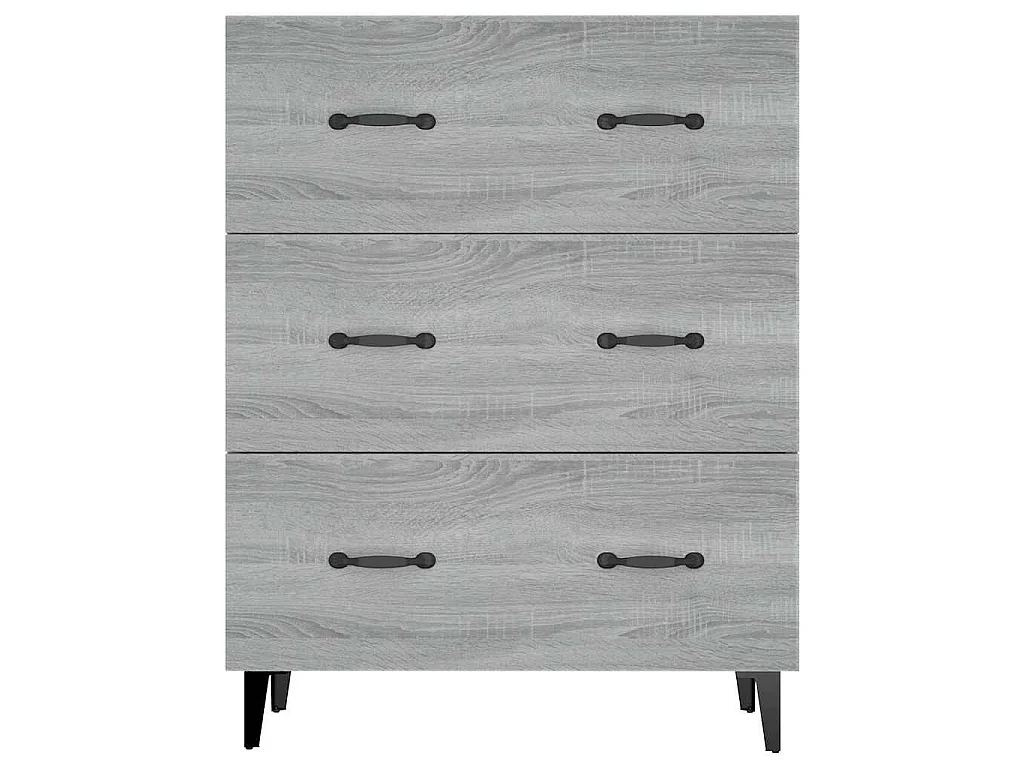 Credenza Grigio Sonoma 69,5x34x90 cm in Legno Multistrato