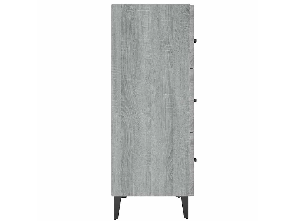 Credenza Grigio Sonoma 69,5x34x90 cm in Legno Multistrato