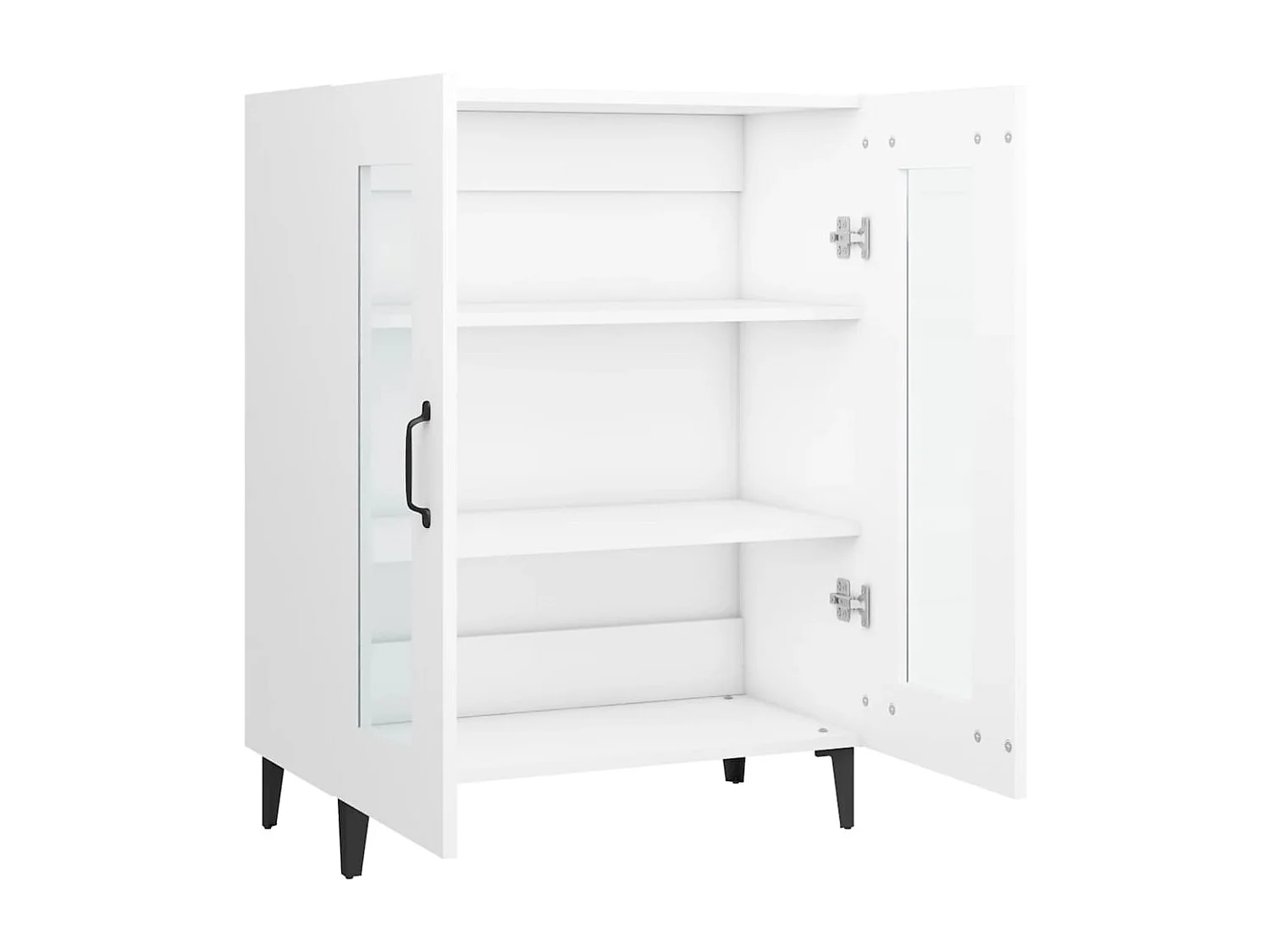 Buffet blanc 69,5x34x90 cm bois d'ingénierie