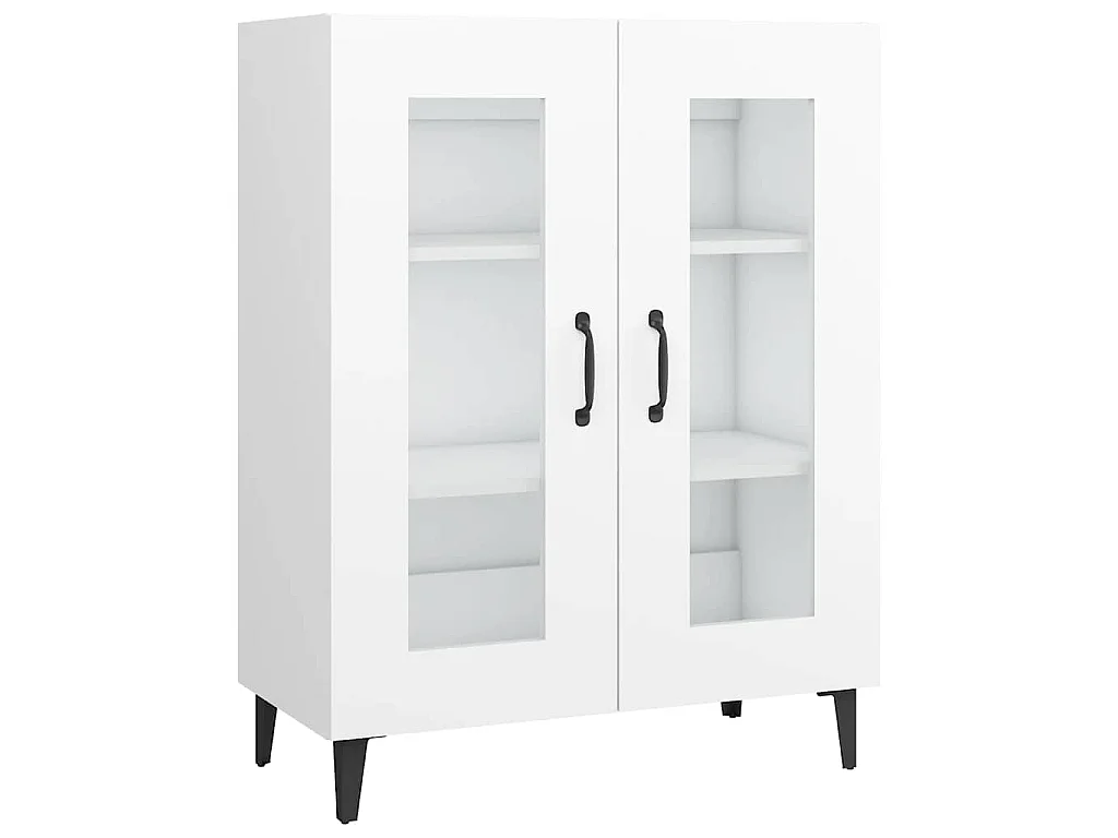 Buffet blanc 69,5x34x90 cm bois d'ingénierie