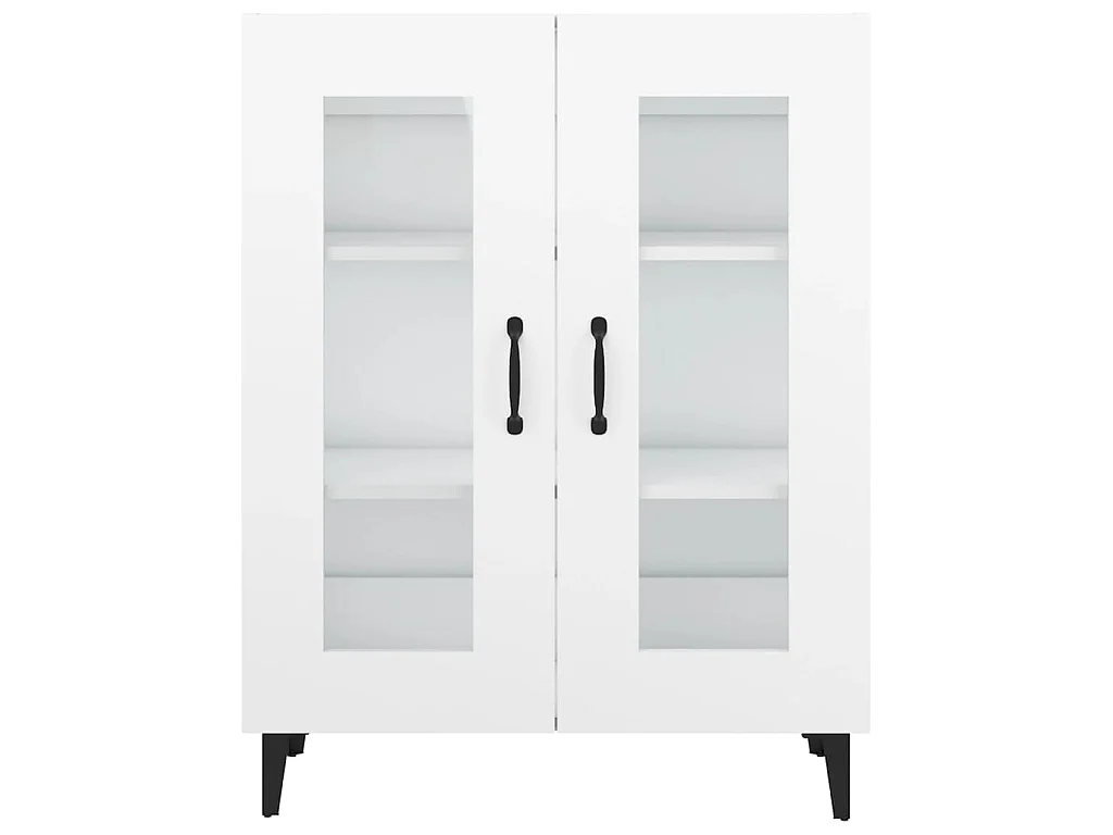 Buffet blanc 69,5x34x90 cm bois d'ingénierie