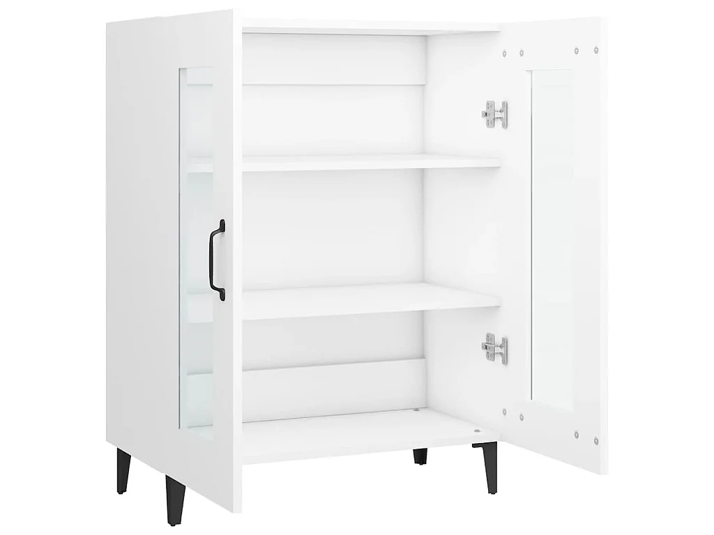 Buffet blanc 69,5x34x90 cm bois d'ingénierie