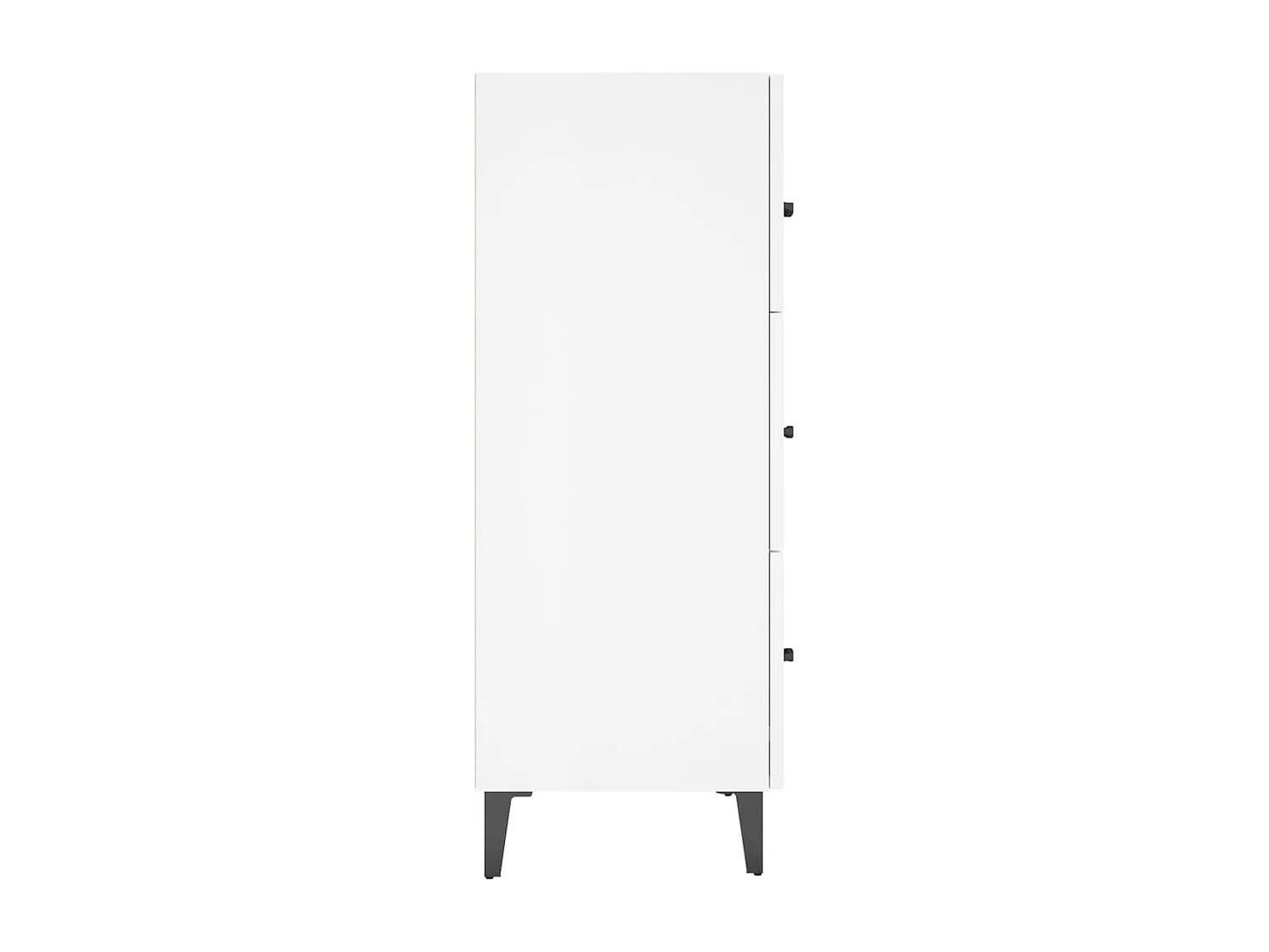 Credenza 69,5x34x90 cm in Legno Multistrato Bianco Lucido