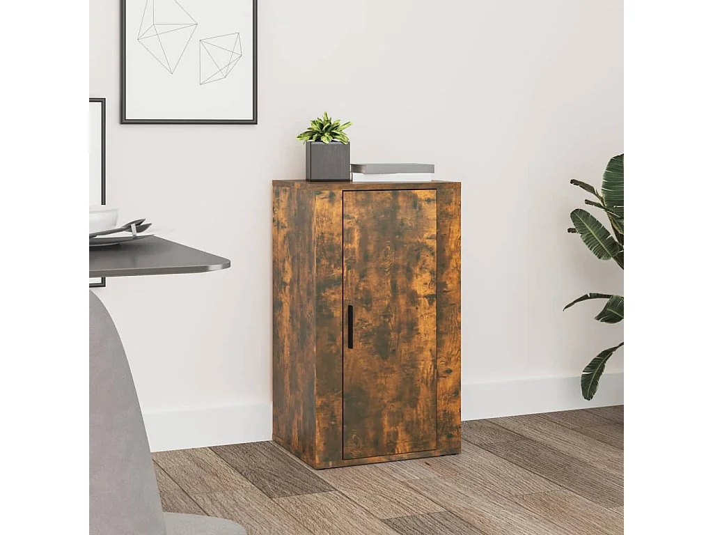Buffet Chêne fumé 40x33x70 cm Bois d'ingénierie