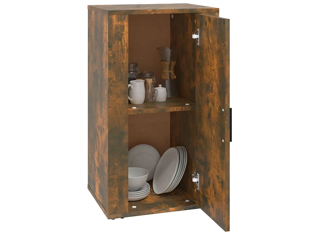 Buffet Chêne fumé 40x33x70 cm Bois d'ingénierie