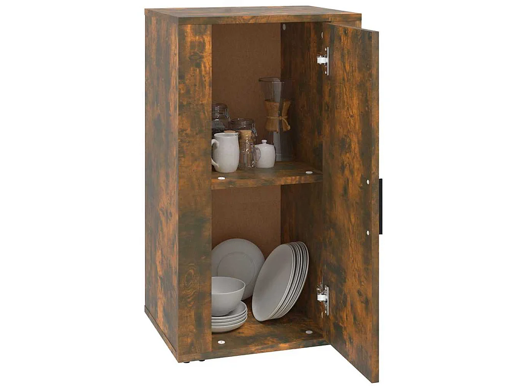 Buffet Chêne fumé 40x33x70 cm Bois d'ingénierie