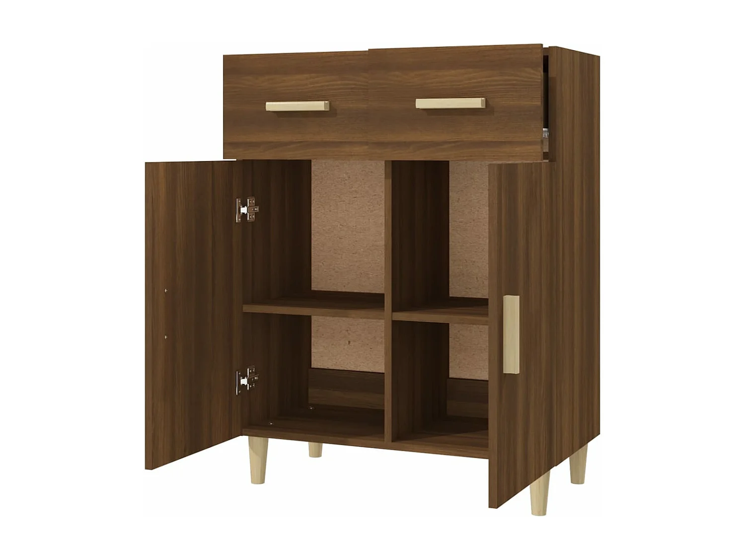 Buffet Chêne marron 69,5x34x89 cm Bois d'ingénierie