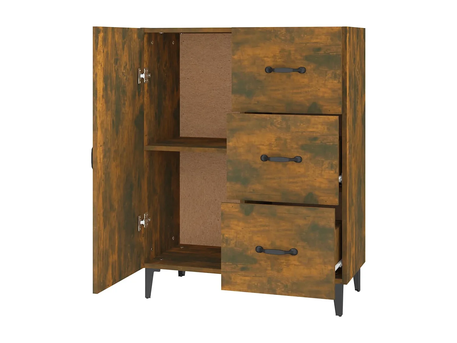 Sideboard Räuchereiche 69,5x34x90 cm Holzwerkstoff