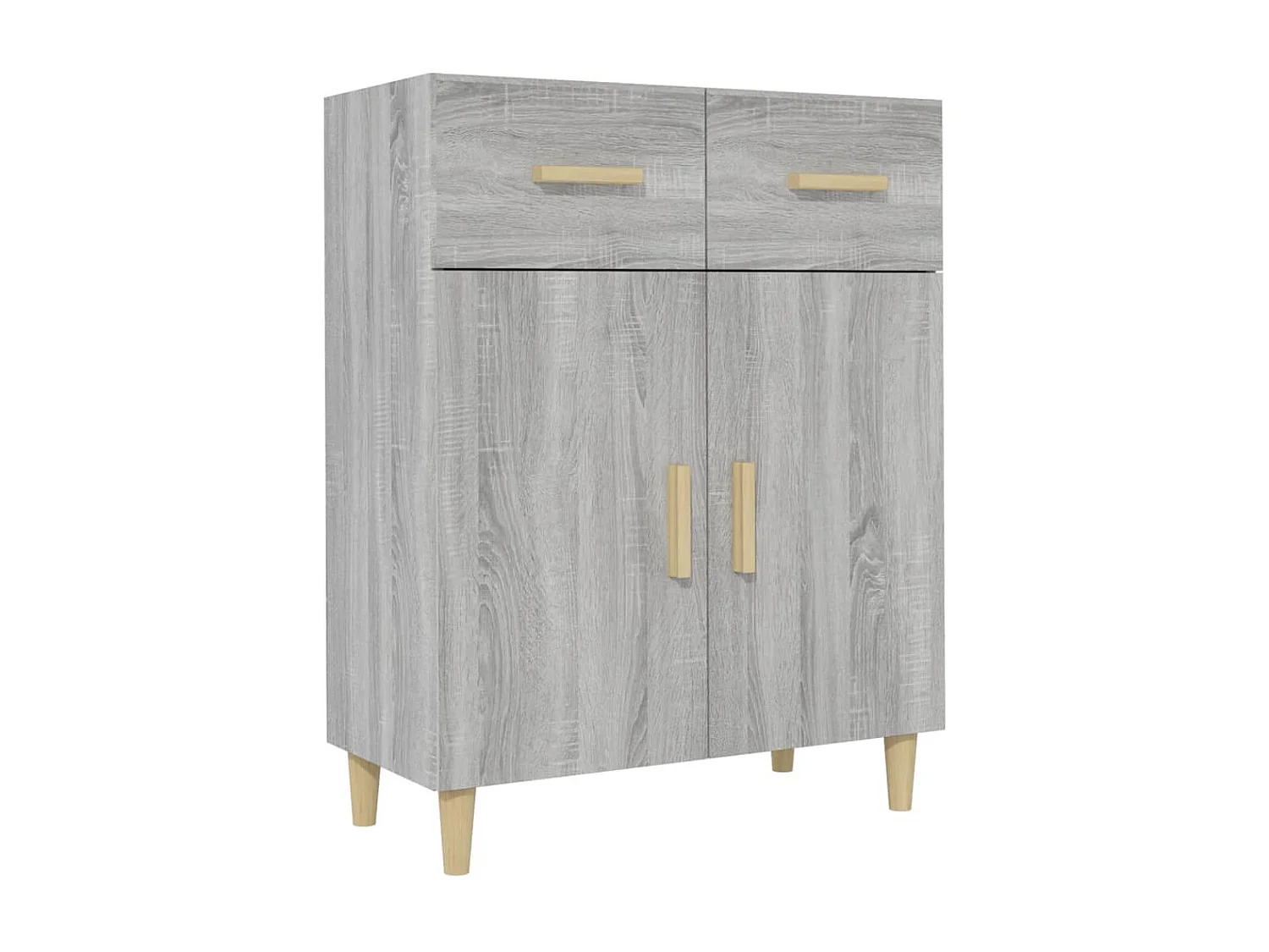 Buffet Sonoma gris 69,5x34x89 cm Bois d'ingénierie
