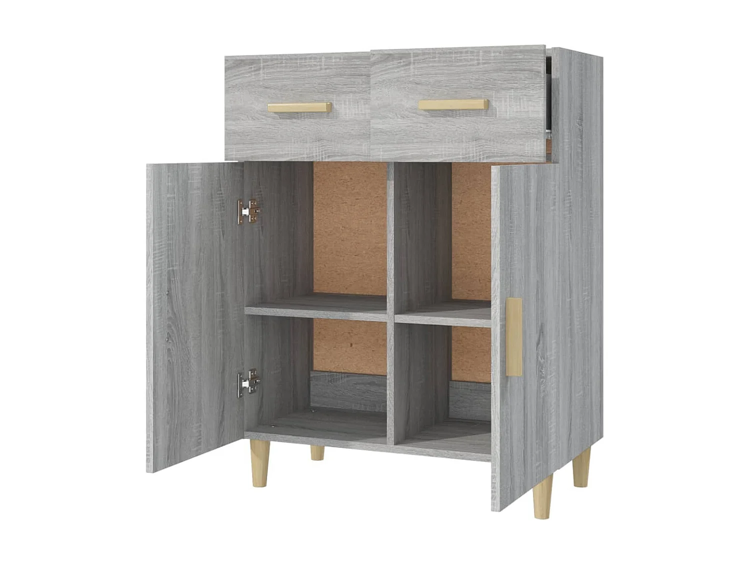 Buffet Sonoma gris 69,5x34x89 cm Bois d'ingénierie