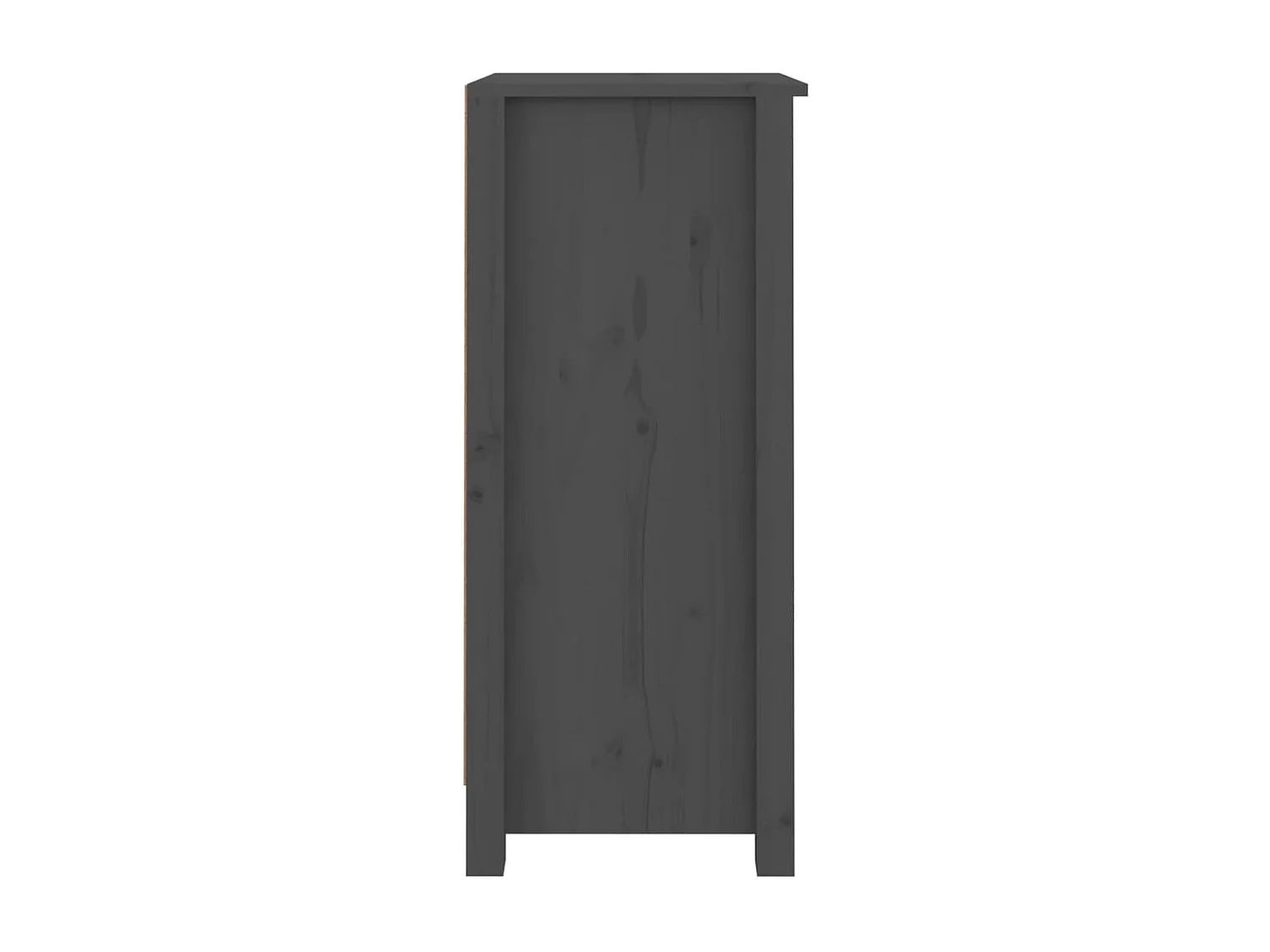 Sideboards 2 Stk. Grau 40x35x80 cm Massivholz Kiefer