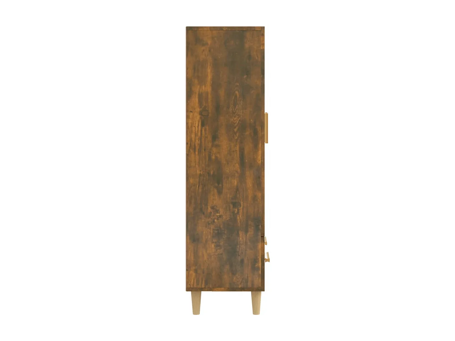 Buffet haut Chêne fumé 70x31x115 cm Bois d'ingénierie