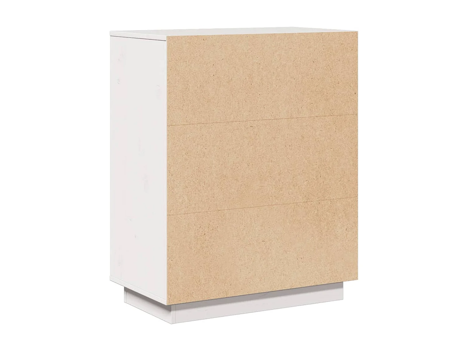 Buffet Blanc 60x34x75 cm Bois massif de pin