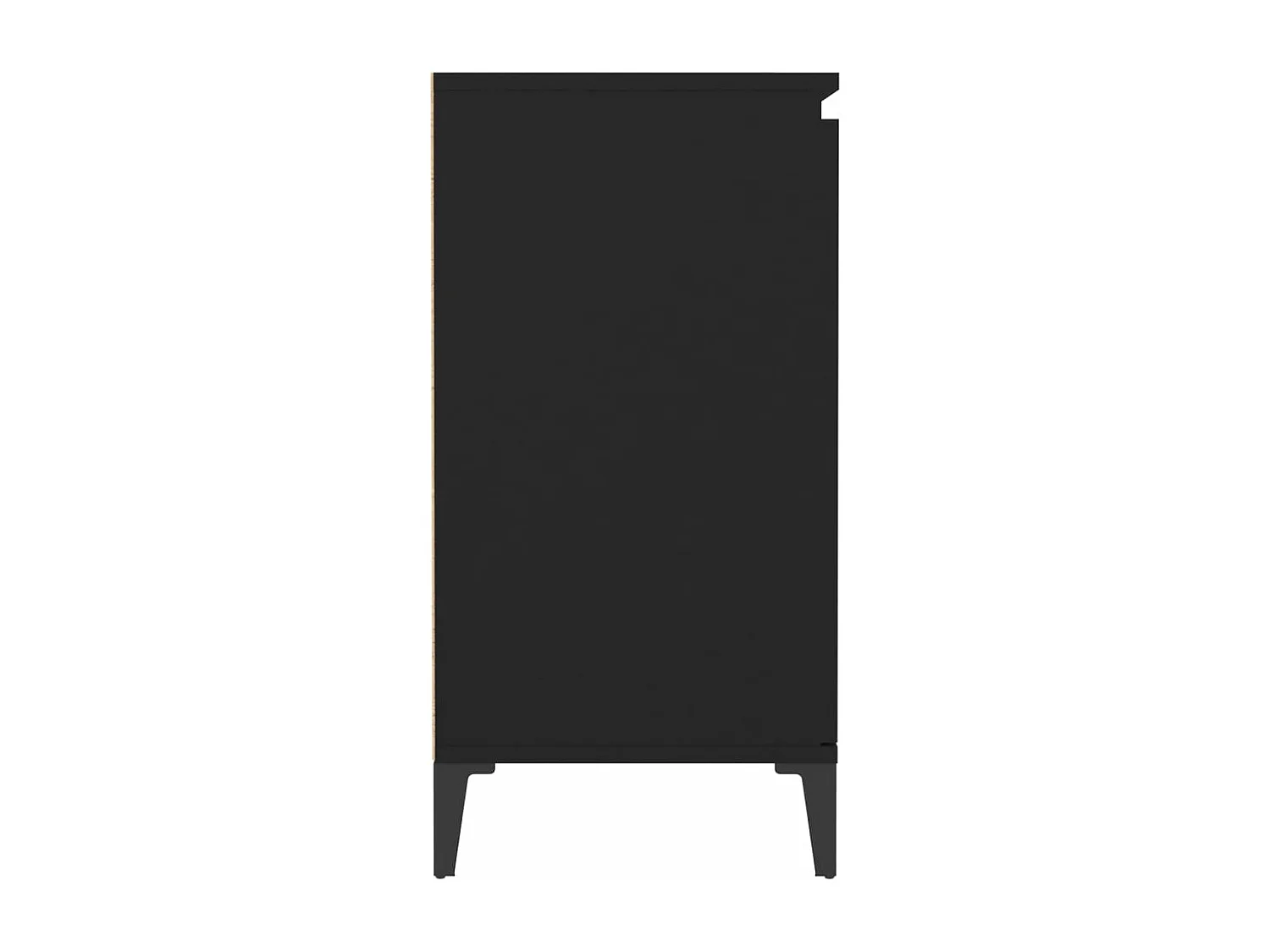 Buffet noir 60x35x70 cm bois d'ingénierie