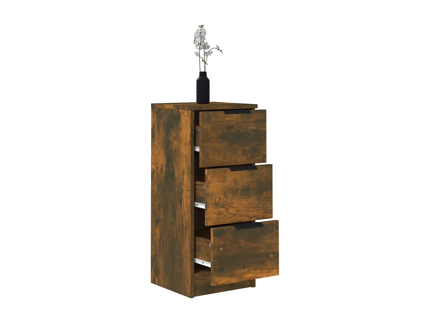 Buffet Chêne fumé 30x30x70 cm Bois d'ingénierie