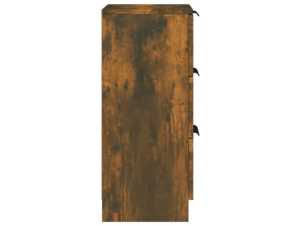 Dressoir 30x30x70 cm bewerkt hout gerookt eikenkleurig