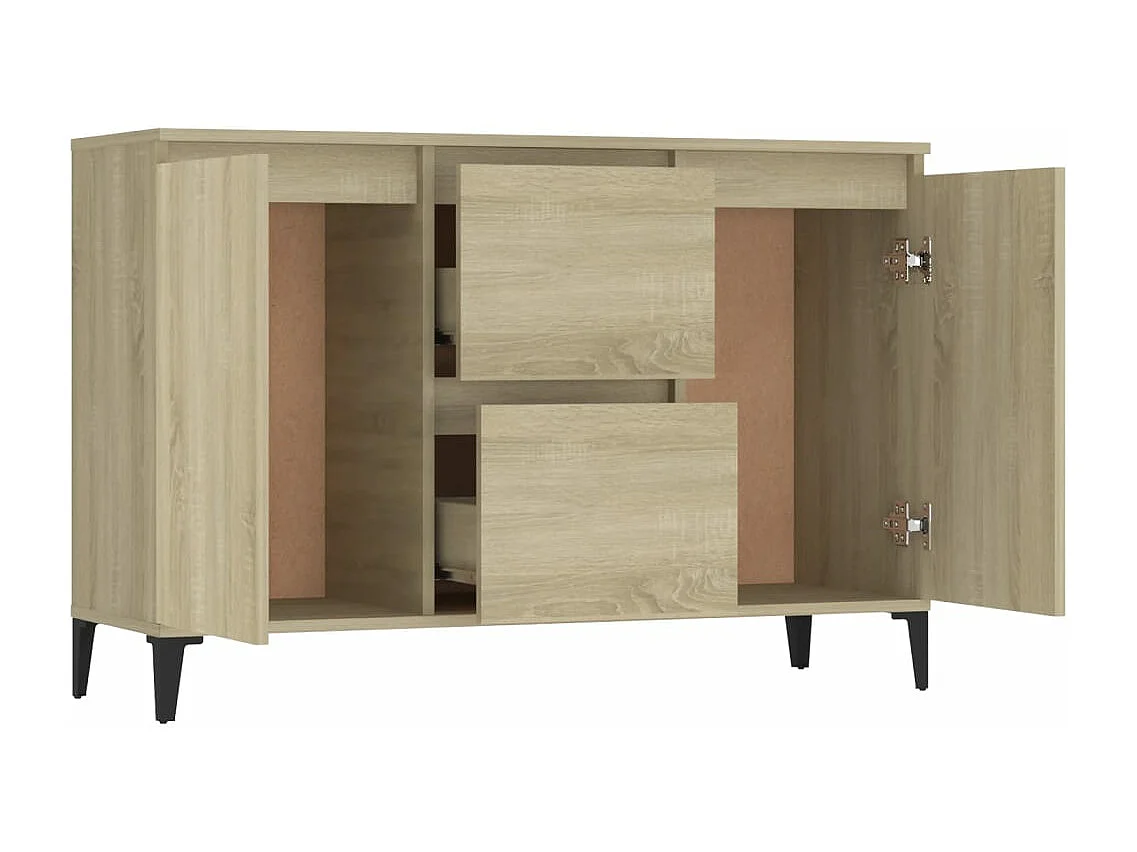 Sideboard Sonoma-Eiche 102x35x70 cm Holzwerkstoff
