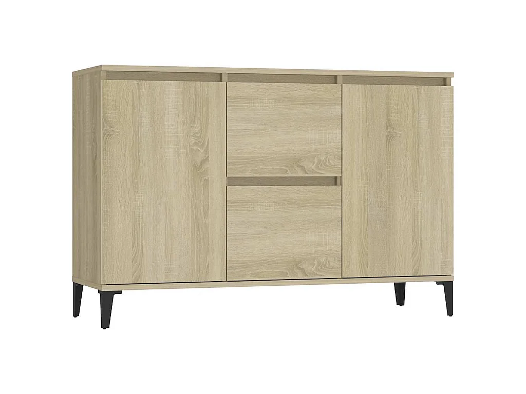 Aparador madera contrachapada color roble Sonoma 102x35x70 cm