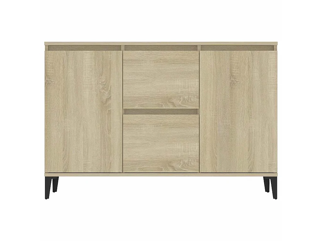Buffet chêne sonoma 102x35x70 cm bois d'ingénierie