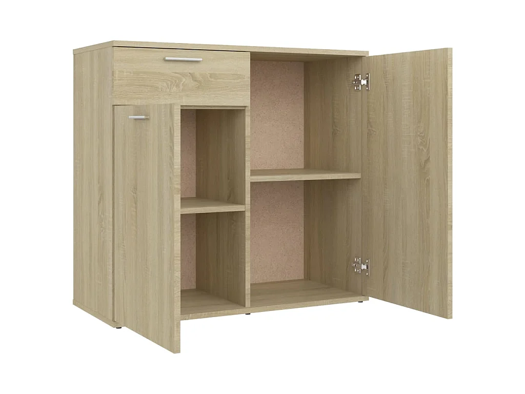 Sideboard Sonoma-Eiche 80x36x75 cm Holzwerkstoff