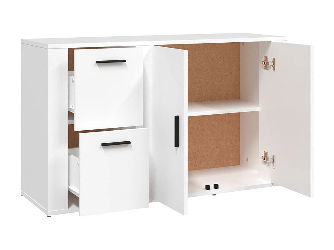 Buffet Blanc 100x33x59,5 cm Bois d'ingénierie