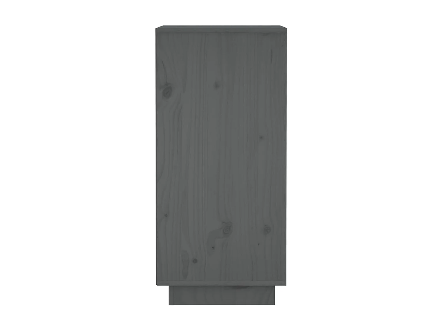 Buffets 2 pcs Gris 31,5x34x75 cm Bois massif de pin