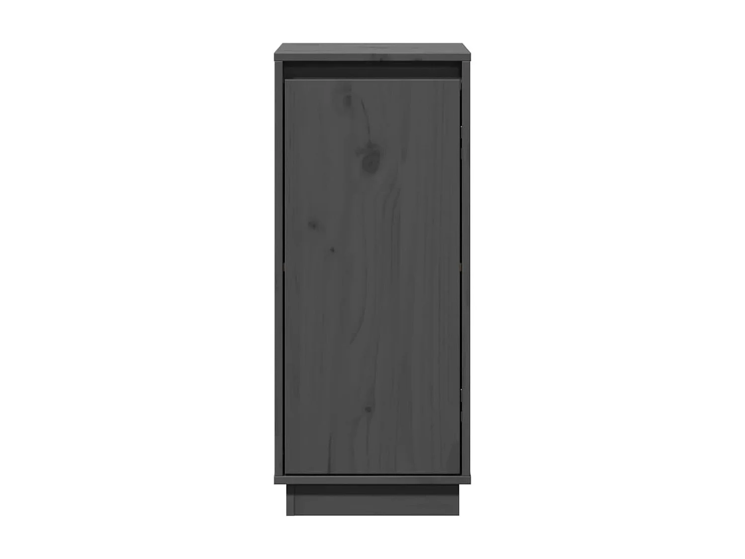 Buffets 2 pcs Gris 31,5x34x75 cm Bois massif de pin