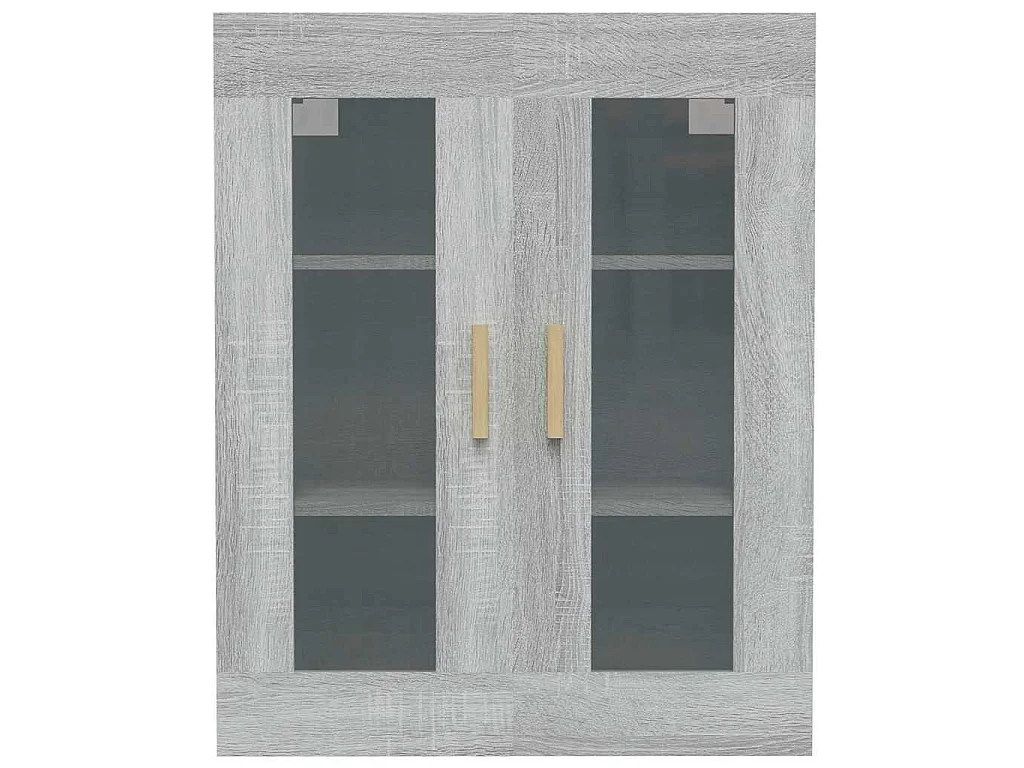 Armário de parede suspenso 69,5x34x90 cm sonoma cinza