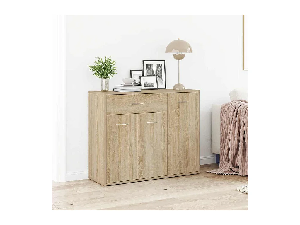 Buffet Chêne sonoma 88x30x70 cm Bois d'ingénierie