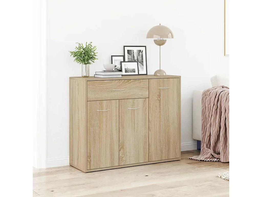 Sideboard Sonoma-Eiche 88x30x70 cm Holzwerkstoff