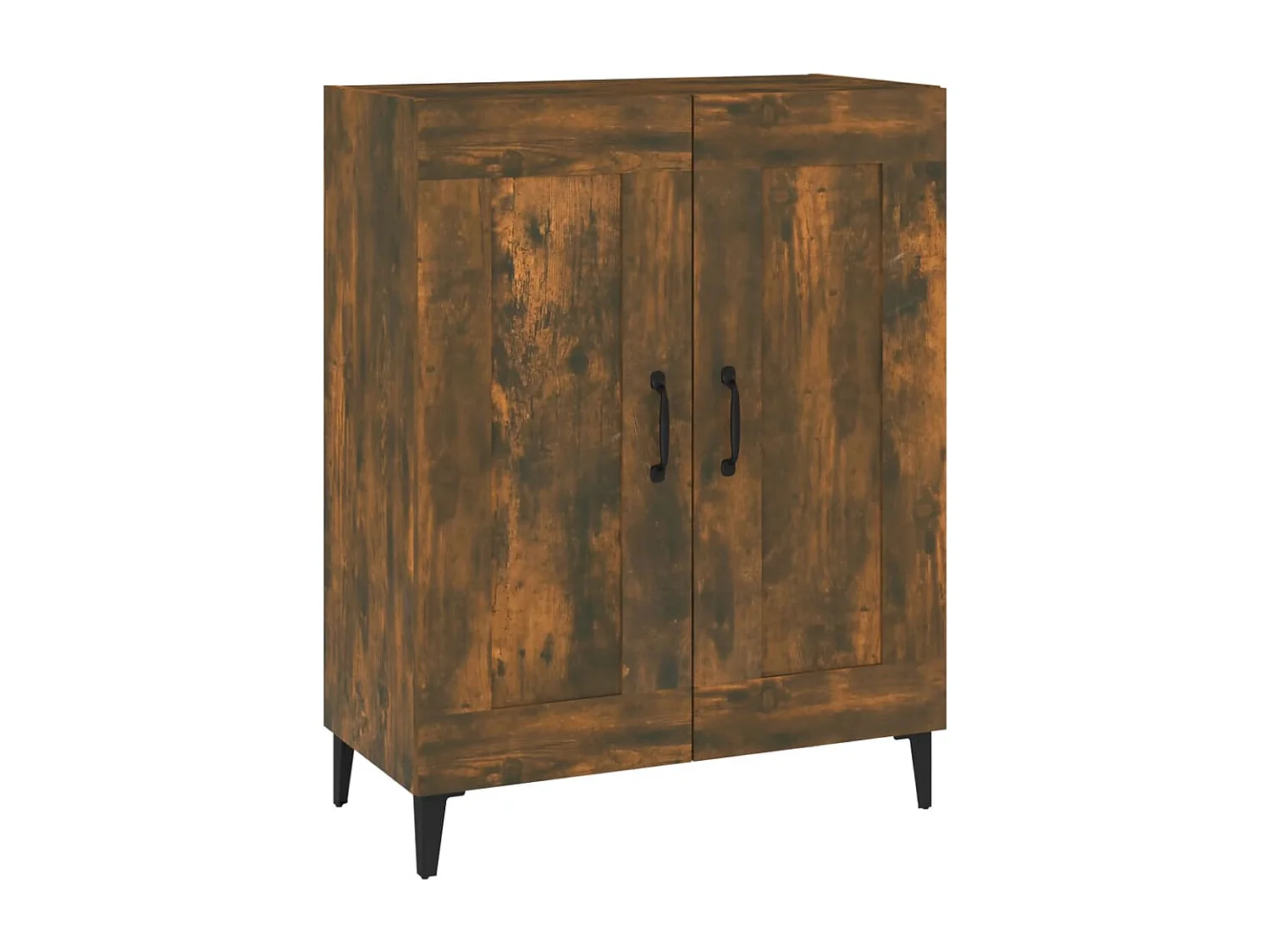 Dressoir 69,5x34x90 cm bewerkt hout gerookt eikenkleurig