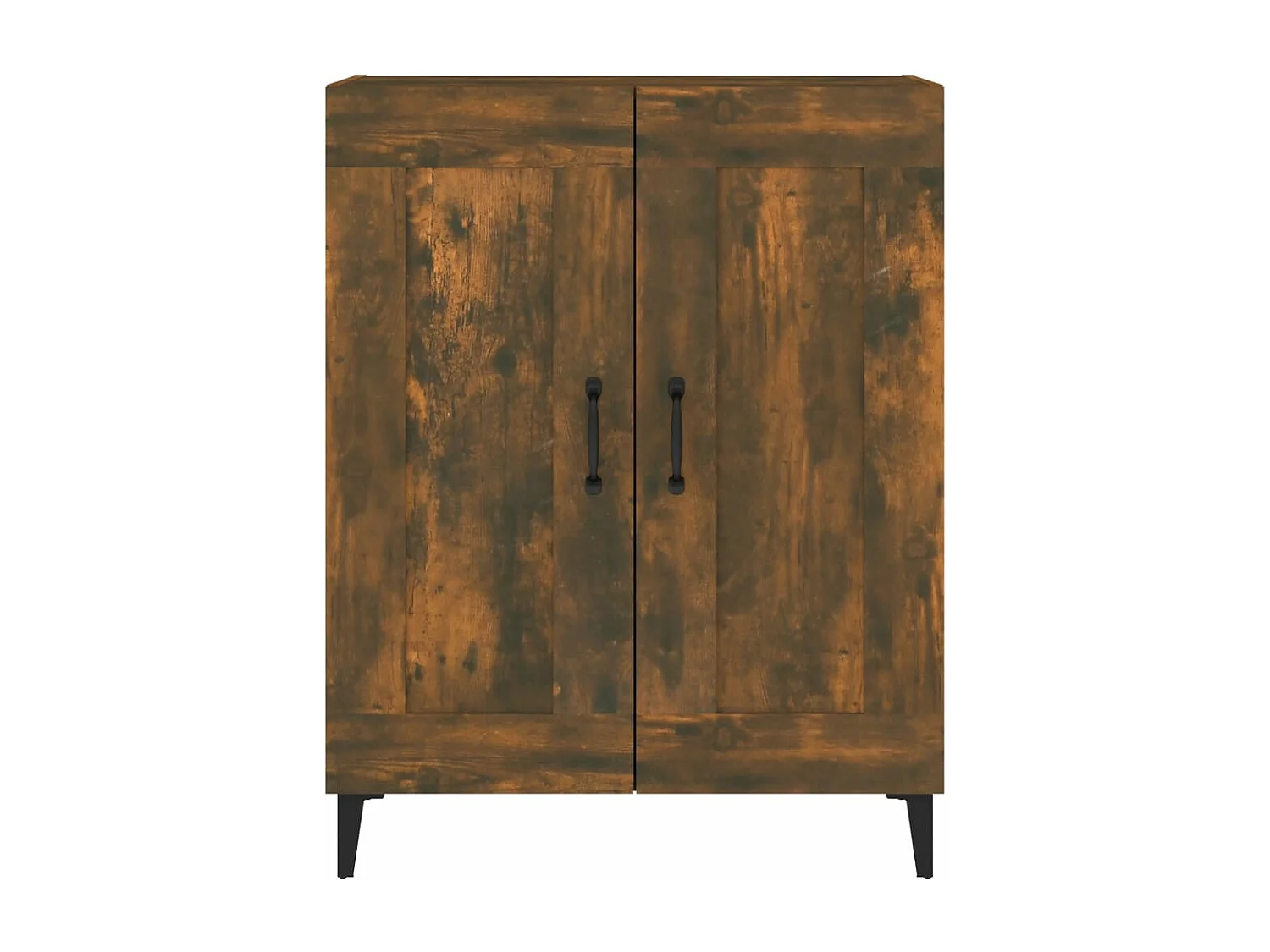 Buffet chêne fumé 69,5x34x90 cm bois d'ingénierie