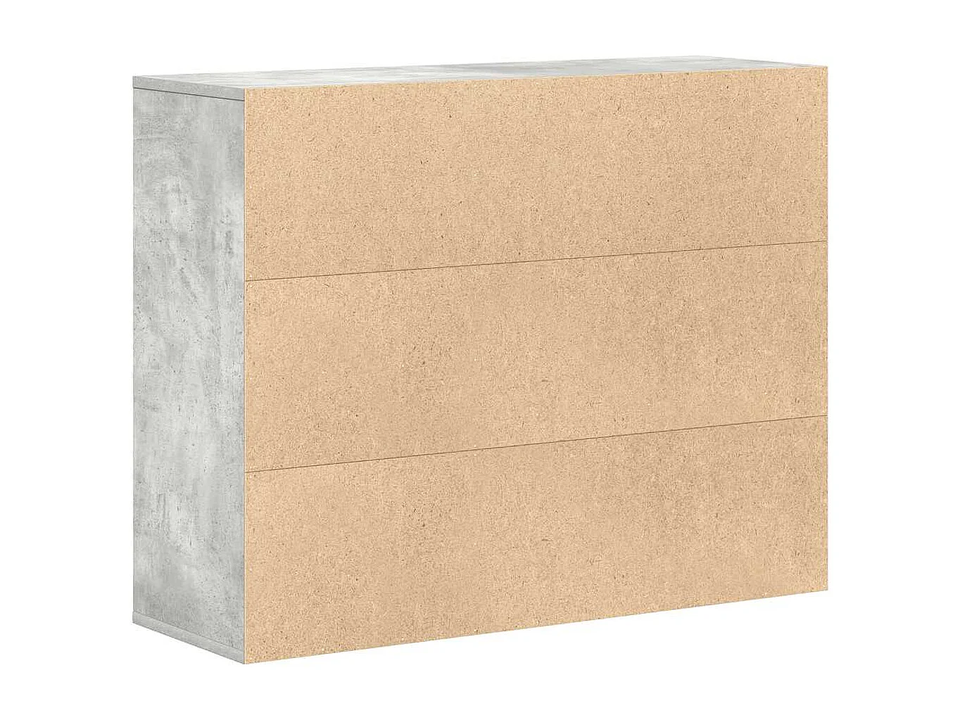 Dressoir 88x30x70 cm bewerkt hout betongrijs