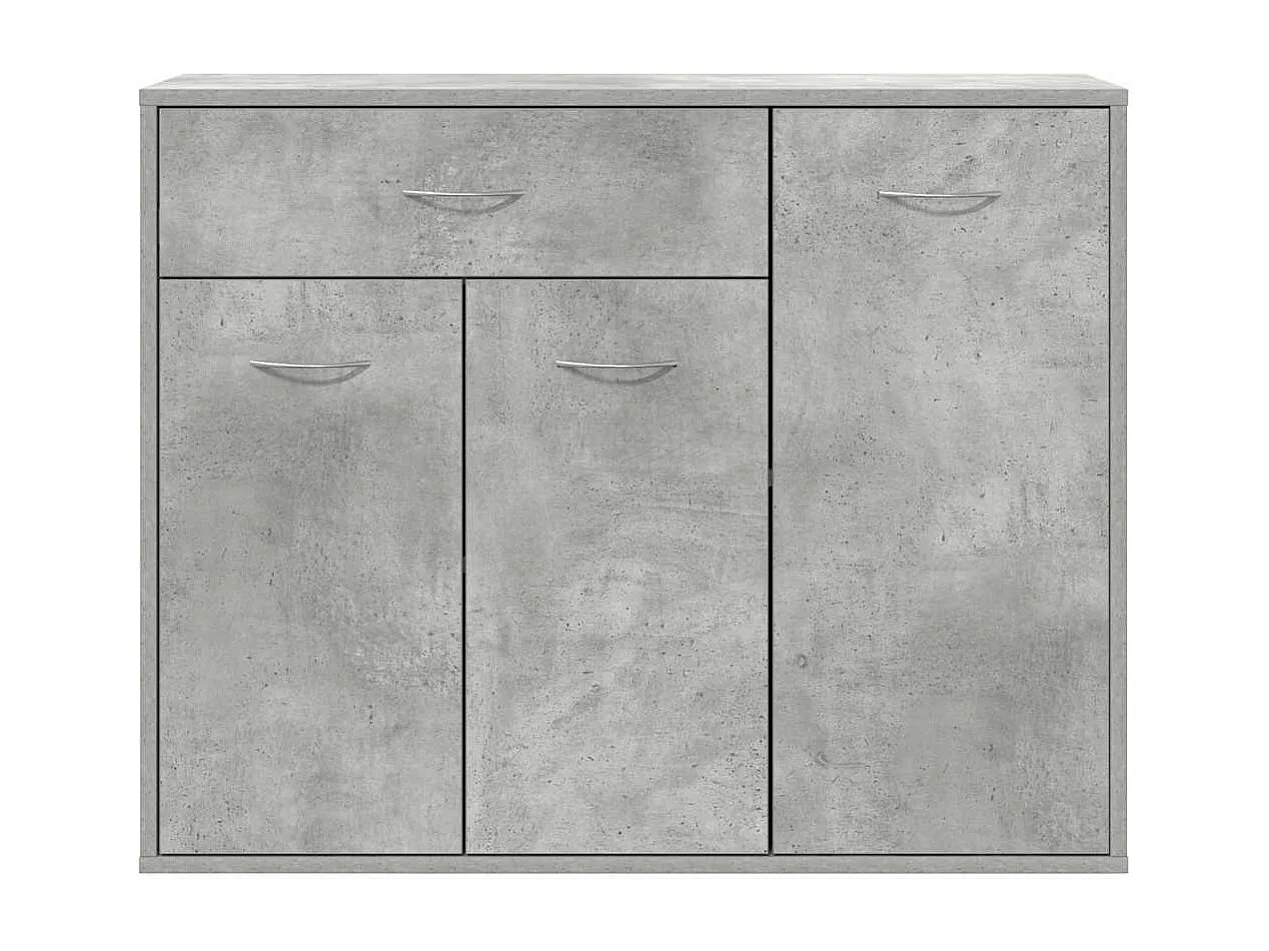 Buffet Gris béton 88x30x70 cm Bois d'ingénierie