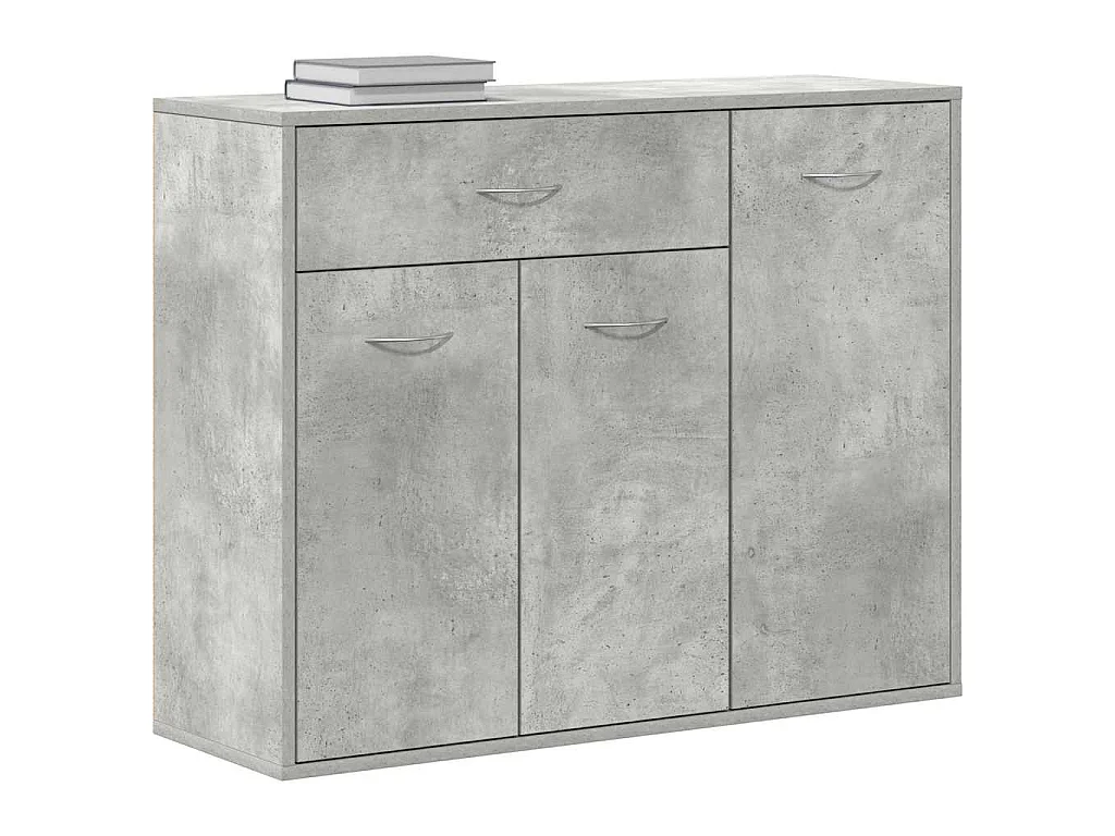 Buffet Gris béton 88x30x70 cm Bois d'ingénierie