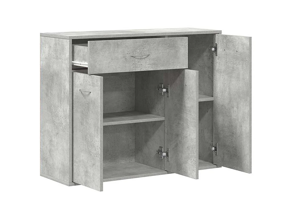 Buffet Gris béton 88x30x70 cm Bois d'ingénierie