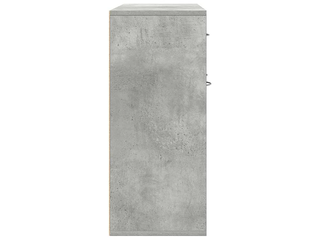 Buffet Gris béton 88x30x70 cm Bois d'ingénierie