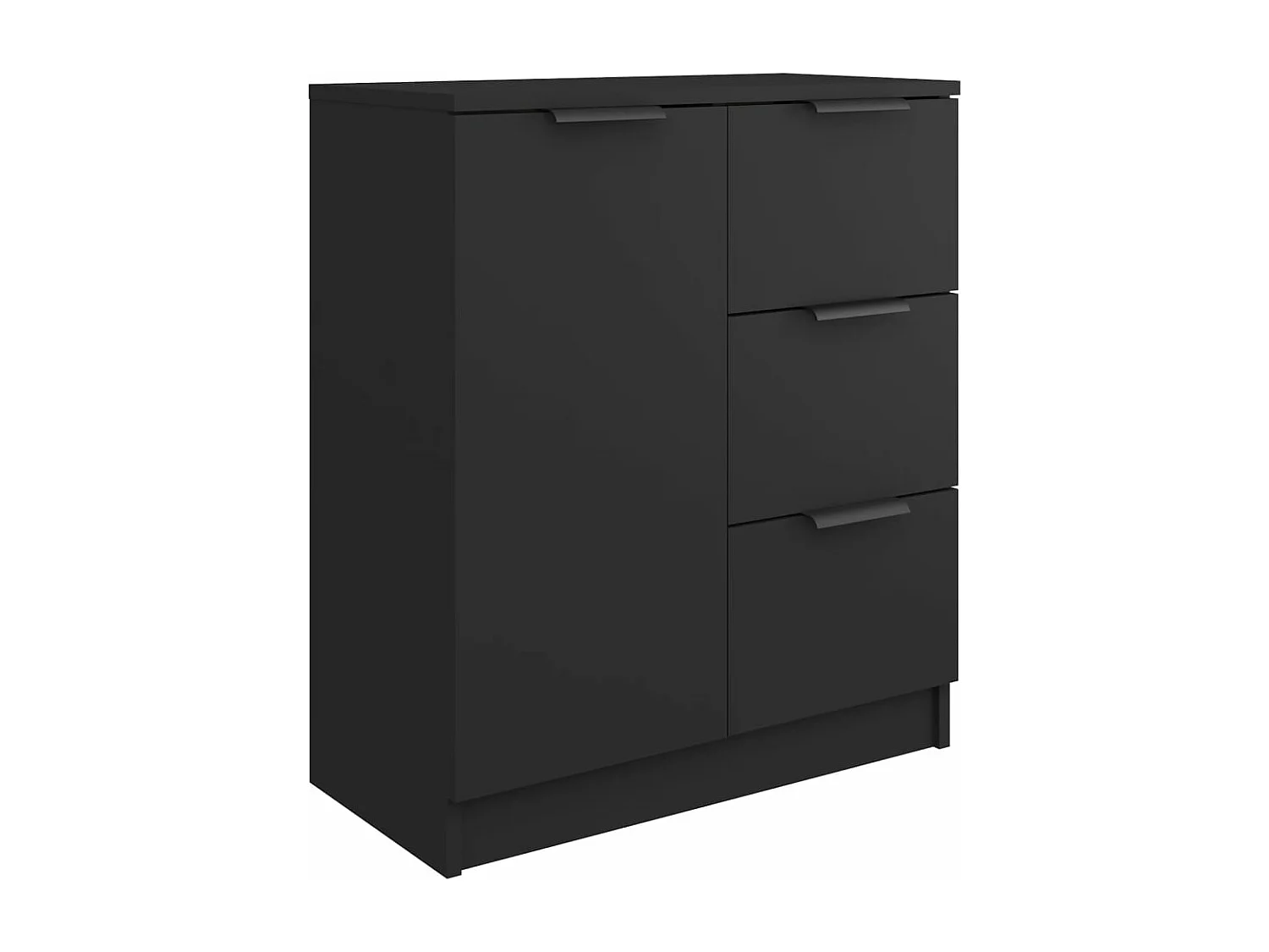 Sideboard Schwarz 60x30x70 cm Holzwerkstoff