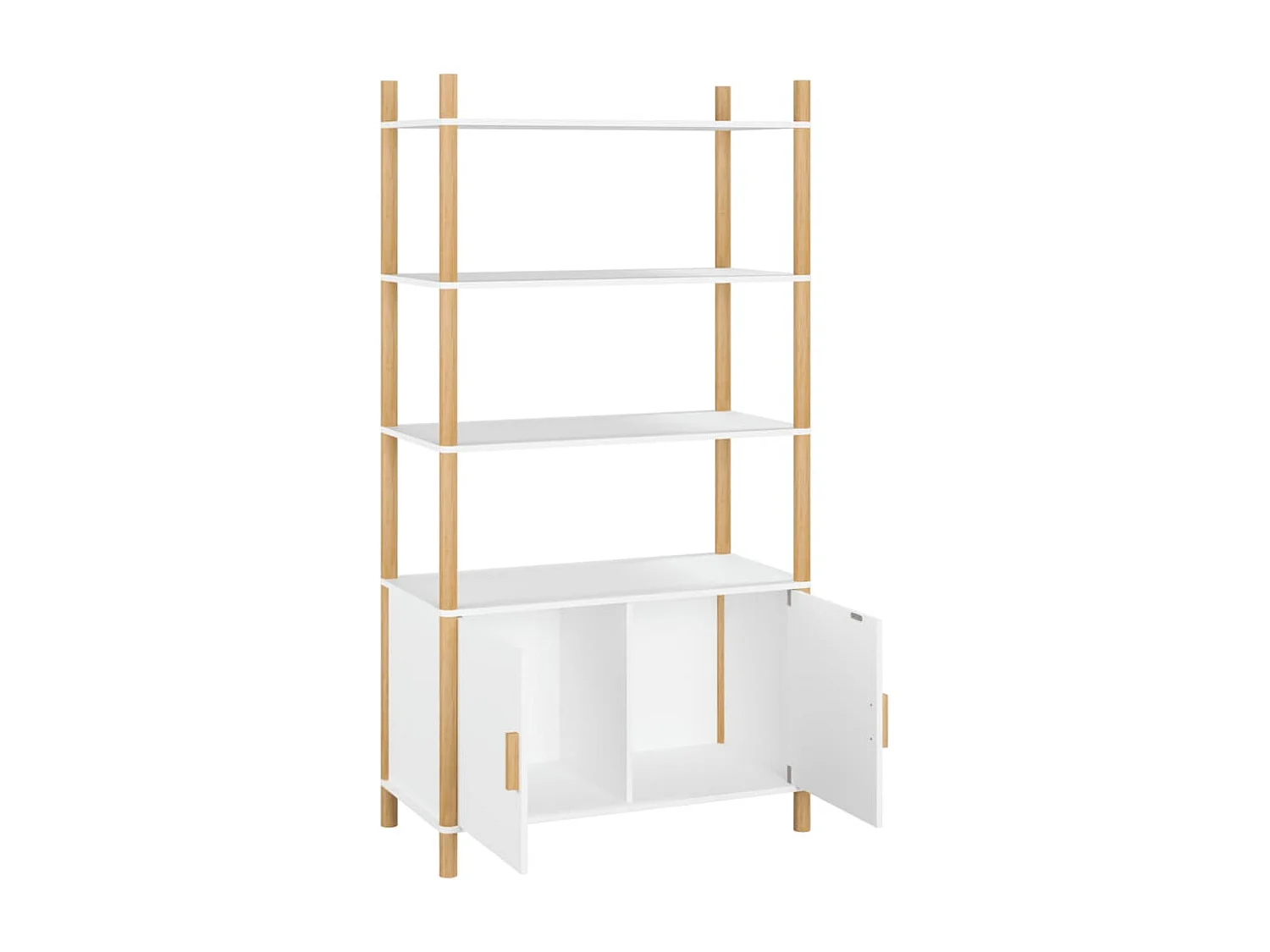 Buffet haut Blanc 80x40x153 cm Bois d'ingénierie