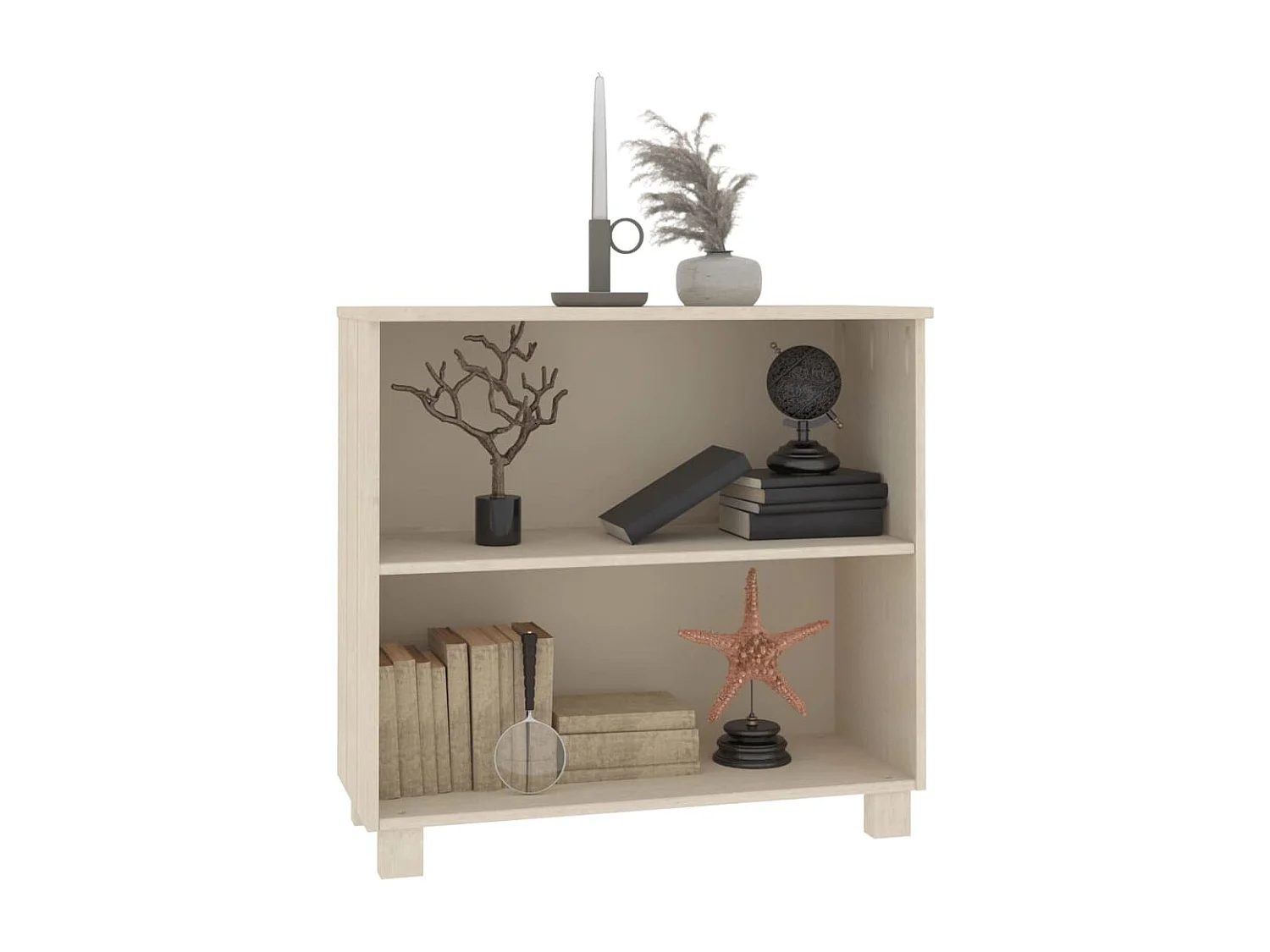 Dressoir HAMAR 85x35x80 cm massief grenenhout honingbruin