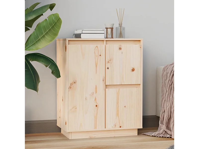 Sideboard 60x34x75 cm Massivholz Kiefer