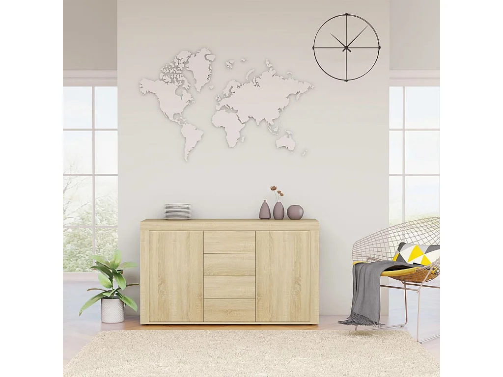 Buffet Chêne sonoma 120x36x69 cm Bois d’ingénierie