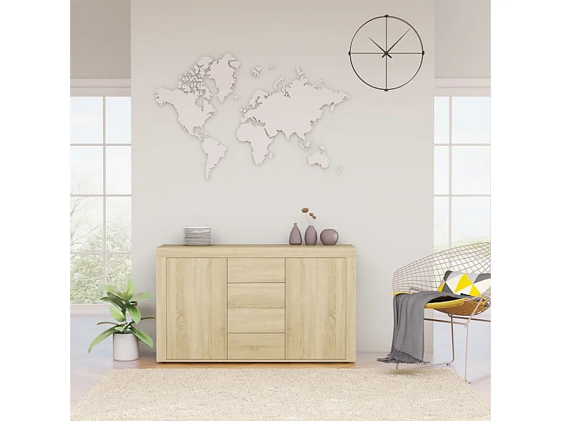 Buffet Chêne sonoma 120x36x69 cm Bois d’ingénierie