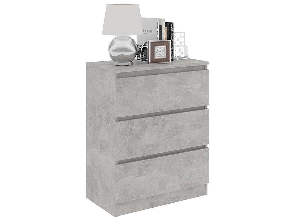 Sideboard Betongrau 60x35x76 cm Holzwerkstoff
