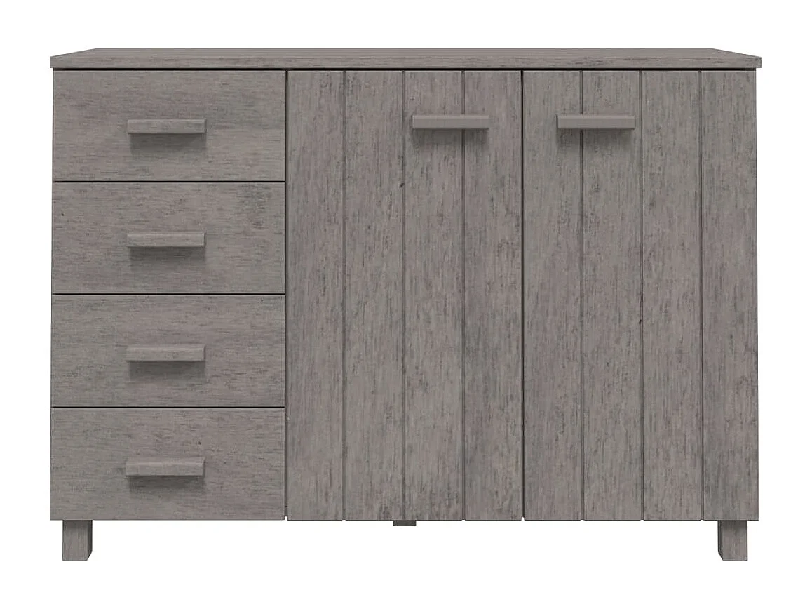 Aparador HAMAR 113x40x80 cm pinho maciço cinza-claro