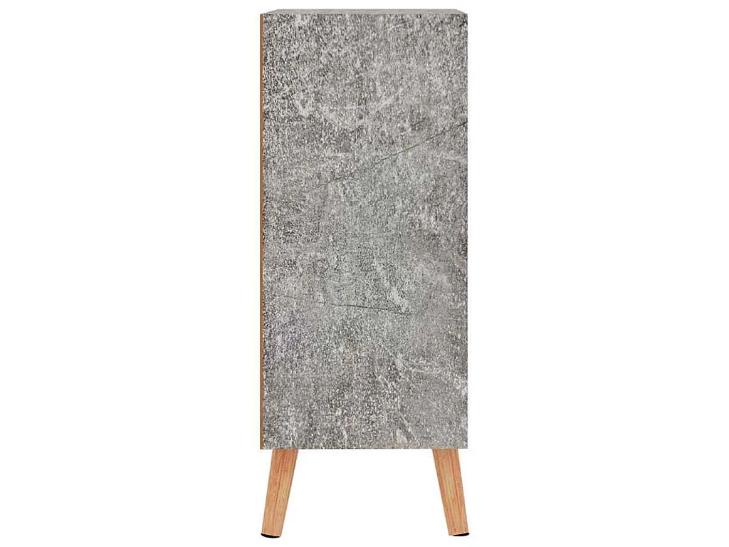 Buffet gris béton 60x30x72 cm bois d'ingénierie
