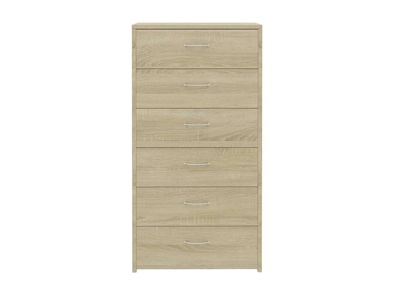 Buffet avec 6 tiroirs Chêne sonoma 50x34x96cm Bois d'ingénierie