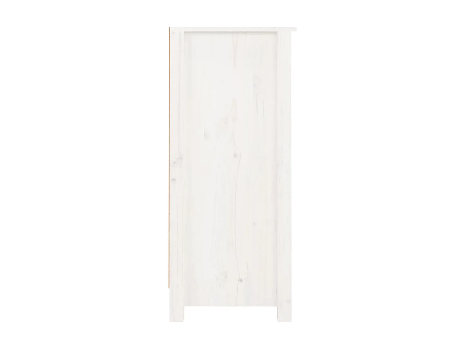 Buffet blanc 40x35x80 cm bois massif de pin